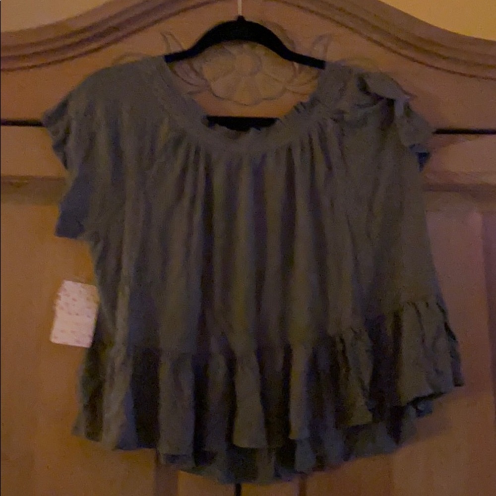 Free People Ruffle Top - Picture 2 of 4